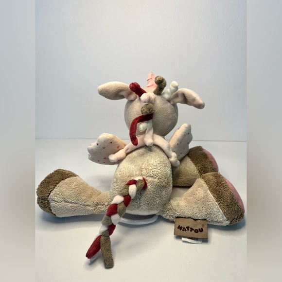 Nattou Musical Pull String Unicorn Jade Baby Plush Stuffed Animal. Plays music - Picture 5 of 12